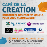 Café de la création le 25 mai 2023 à Villers Bocage (14310) chez 