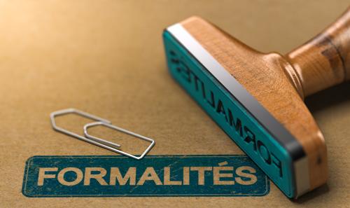 formalités formalités